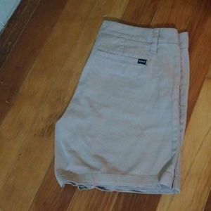 Tan hurley shorts size 7